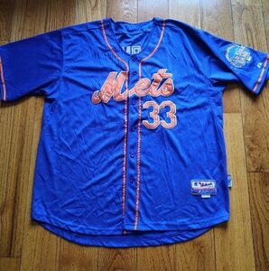MATT HARVEY NY METS Majestic Authentic Collection #33 Baseball Jersey Sz 56 2XL